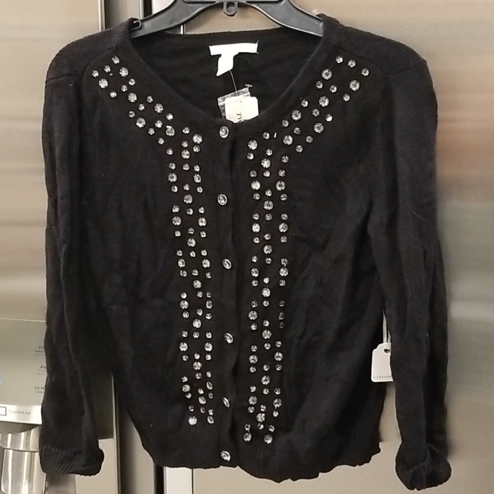 💕FOREVER 21💕 Black Button Up Cardigan Sweater